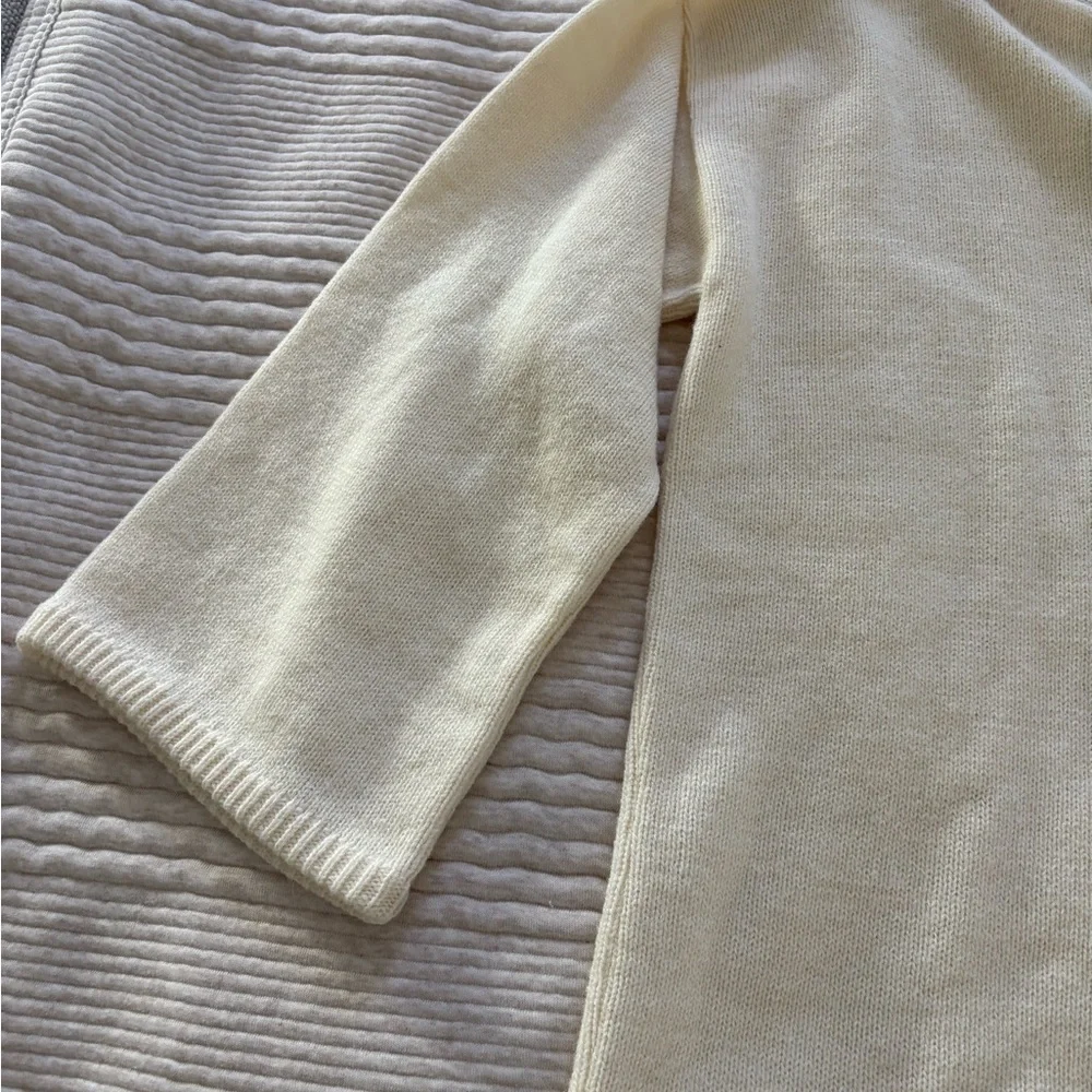 Vintage Sidney Gould “it’s pure Gould” Wool and Acrylic Cream Women’s Sweater - Picture 9 of 12